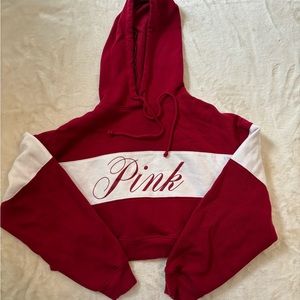 PINK cropped sweatshirt